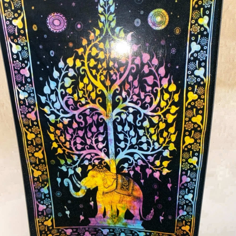 Colorful Elephant Tapestry Wall Hanging
